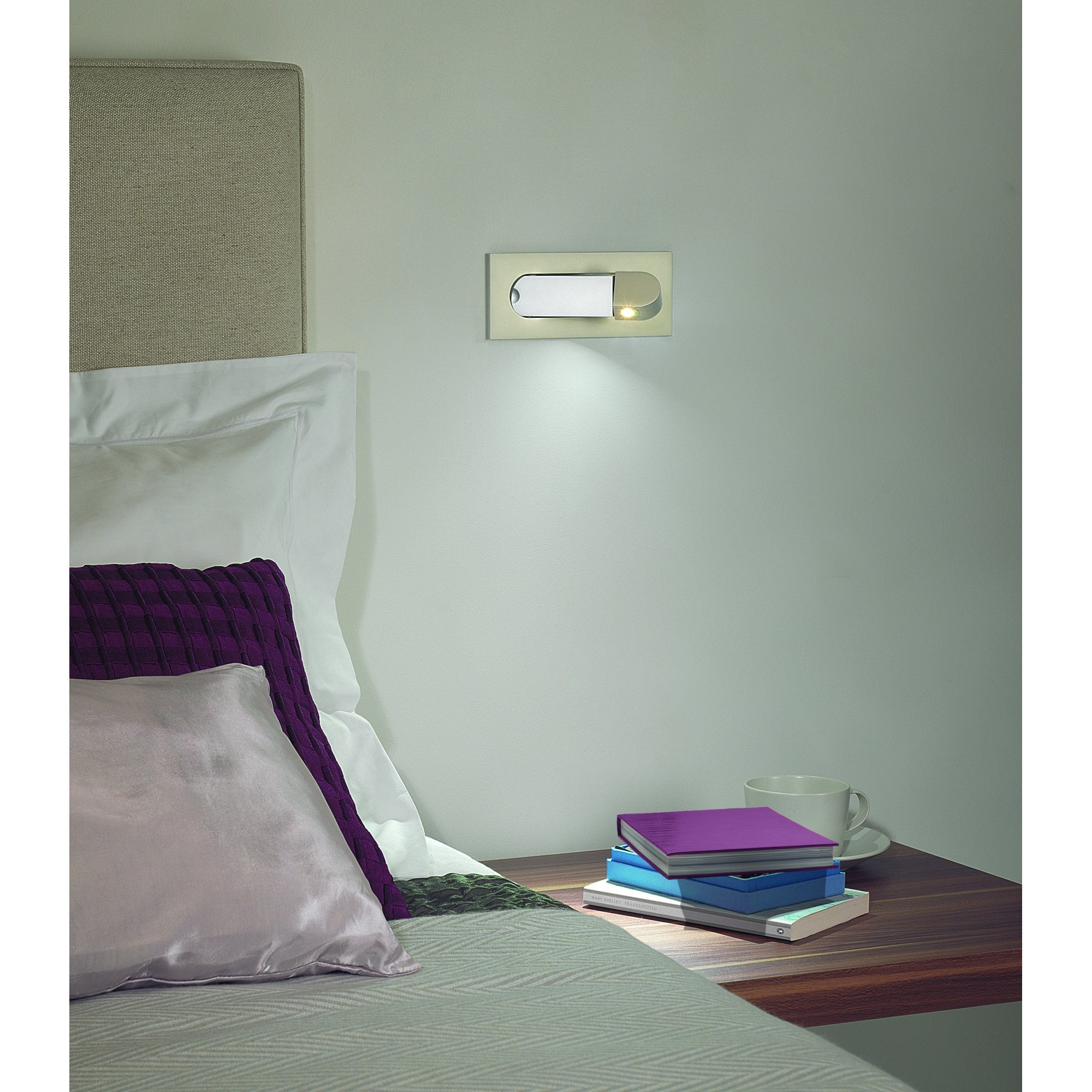 1323045 Digit LED Reading Light Matt Nickel