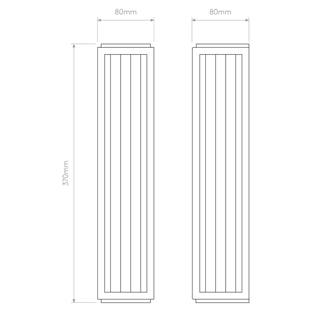 1370004 Boston 370 LED Bathroom Wall Light Bronze