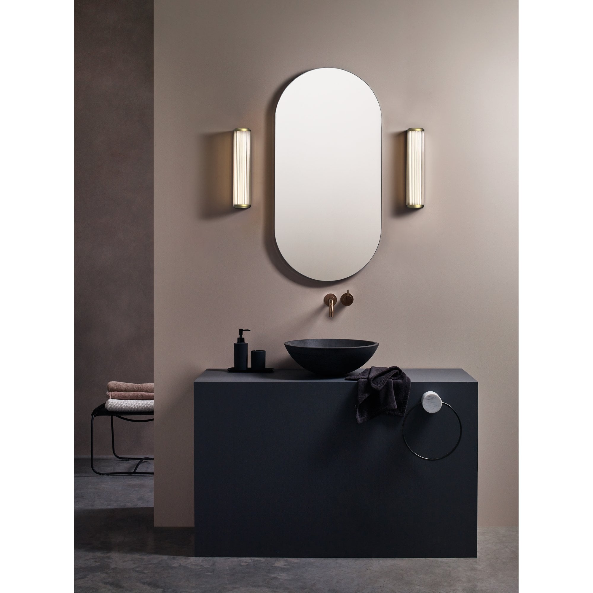 1380040 Versailles 370 LED Bathroom Wall Light Matt Gold