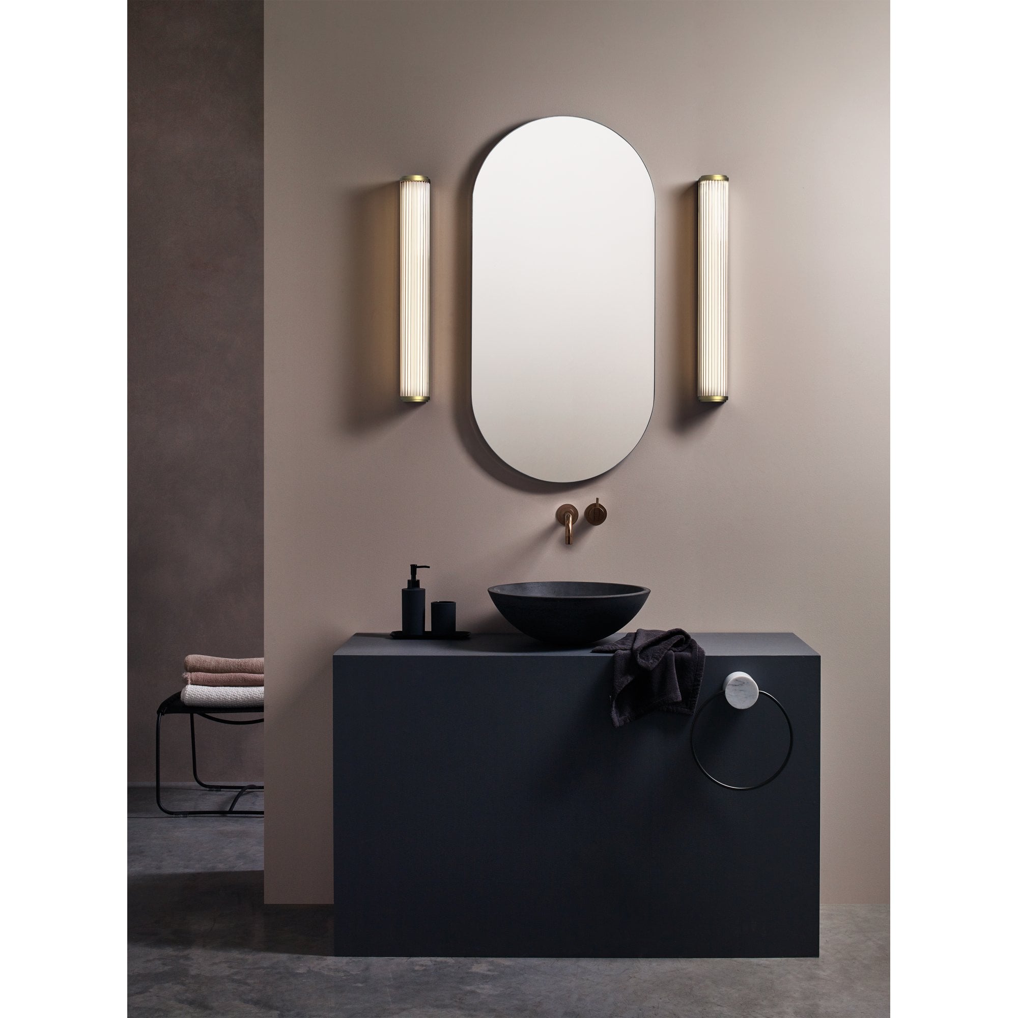 1380083 Versailles 600 LED Bathroom Wall Light Matt Gold