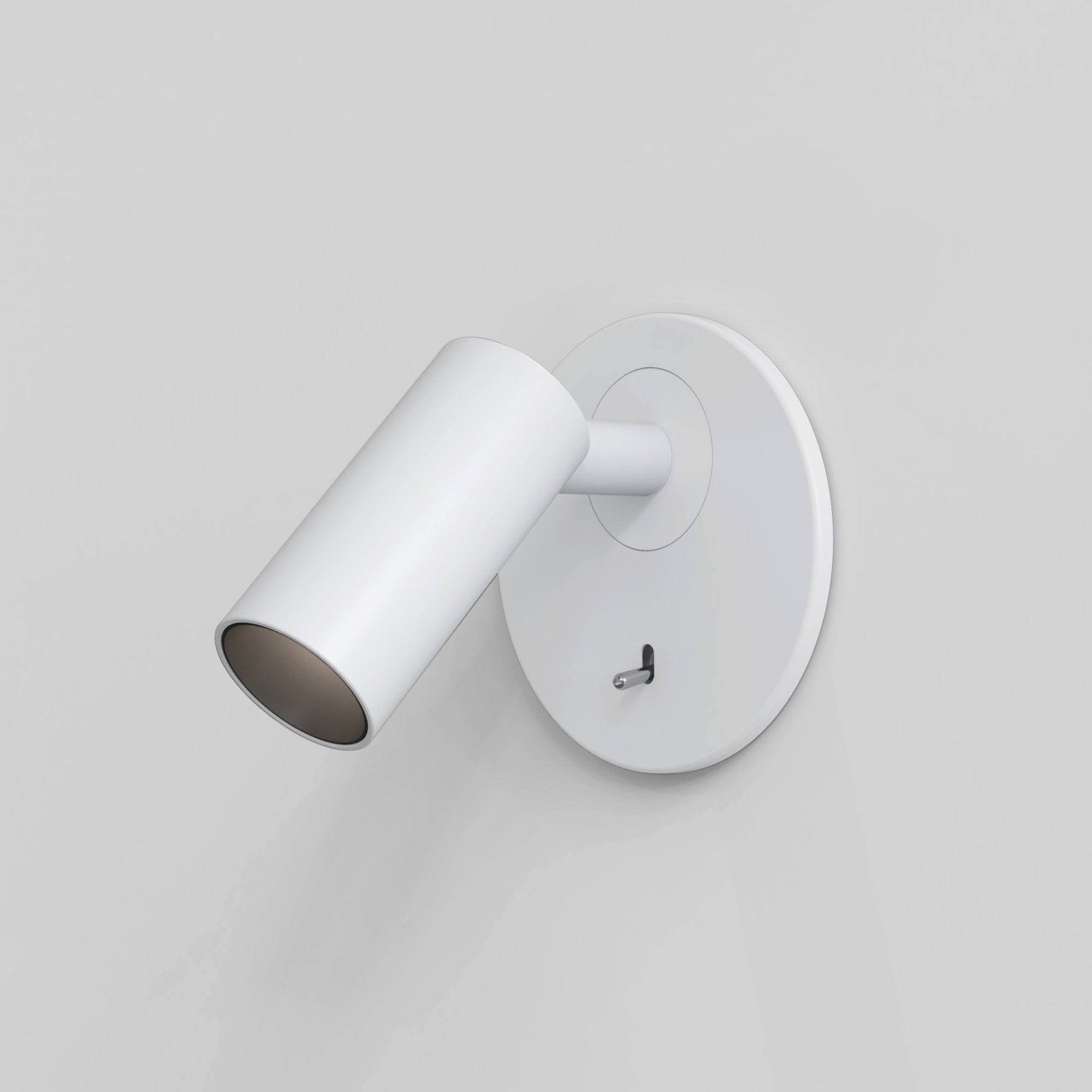 1407006 Micro Recess Switched LED Reading Light Matt White