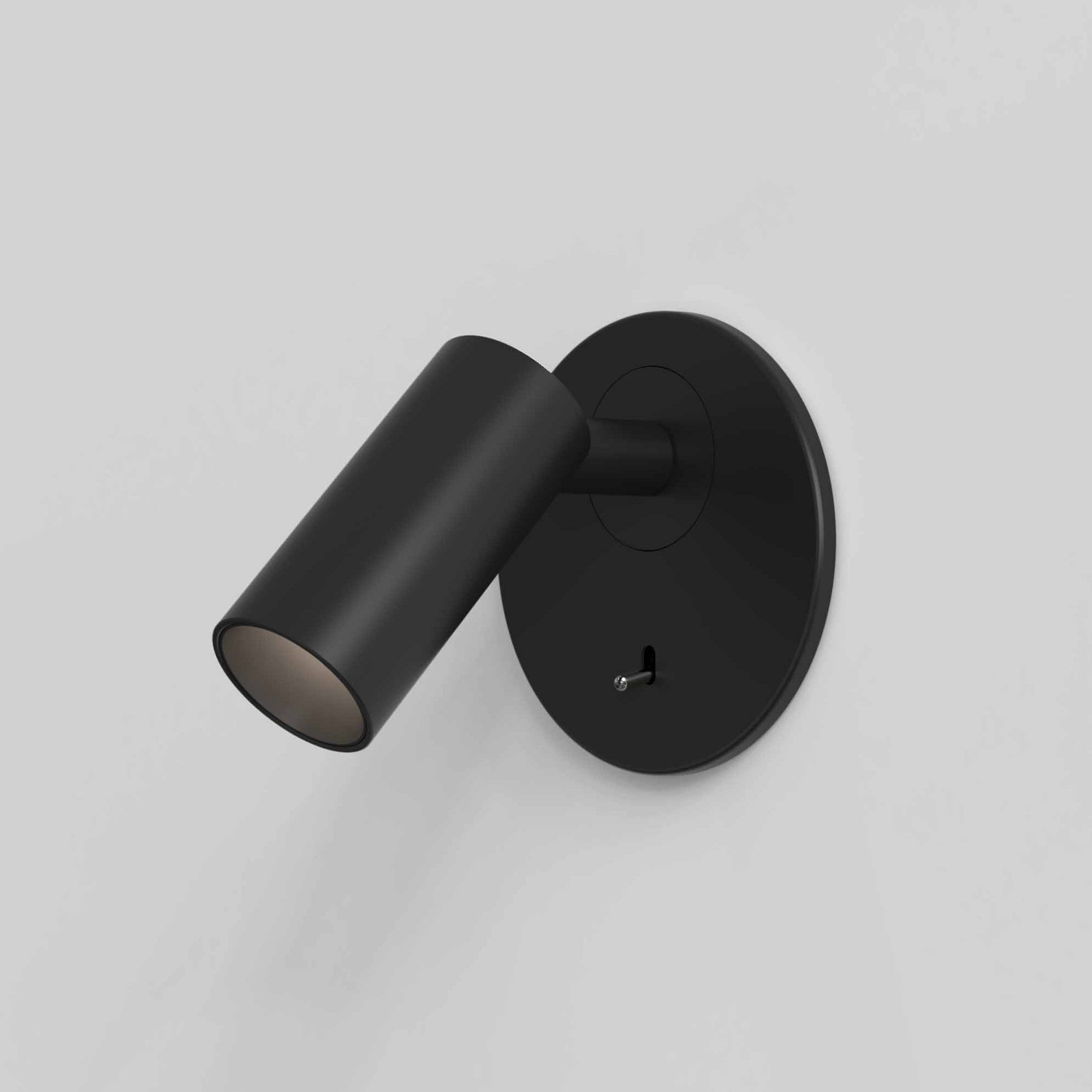 1407007 Micro Recess Switched LED Reading Light Matt Black (S)