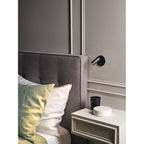 1407007 Micro Recess Switched LED Reading Light Matt Black (S)