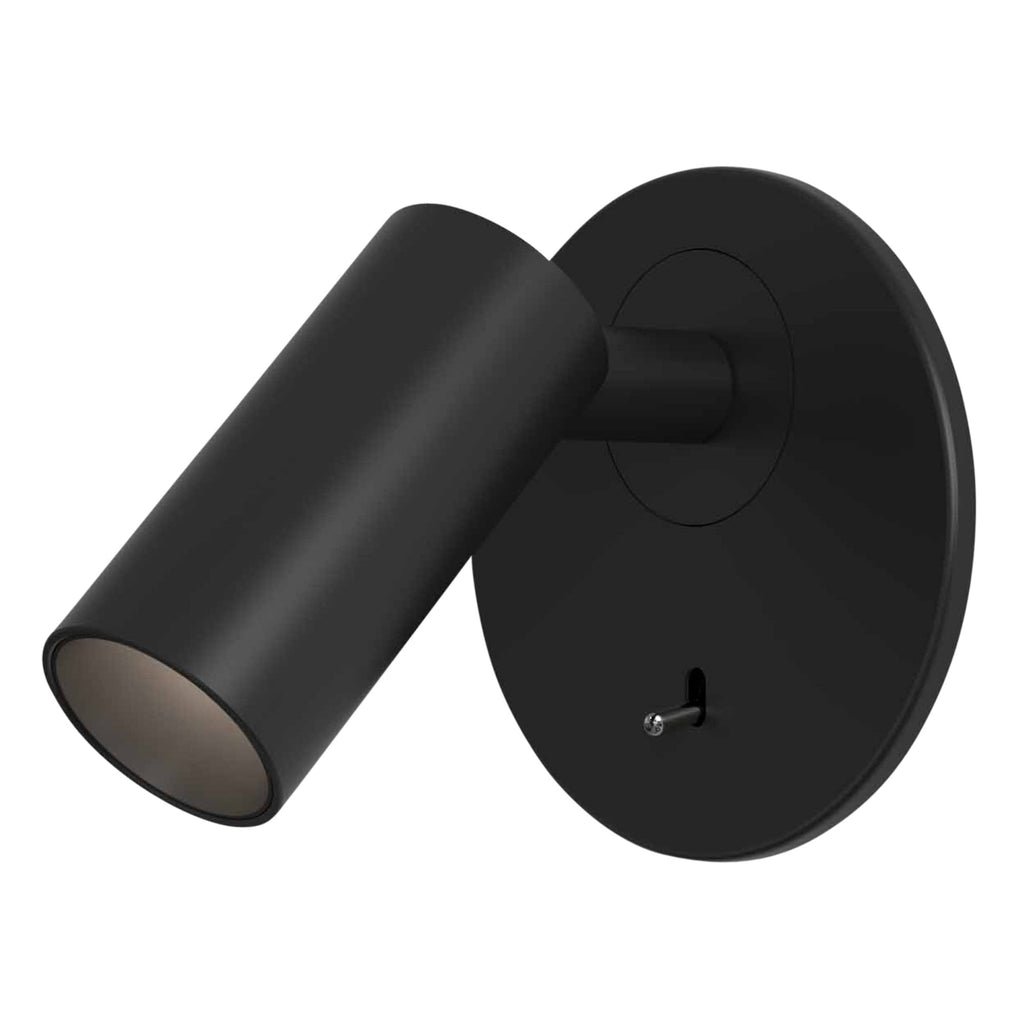 1407007 Micro Recess Switched LED Reading Light Matt Black