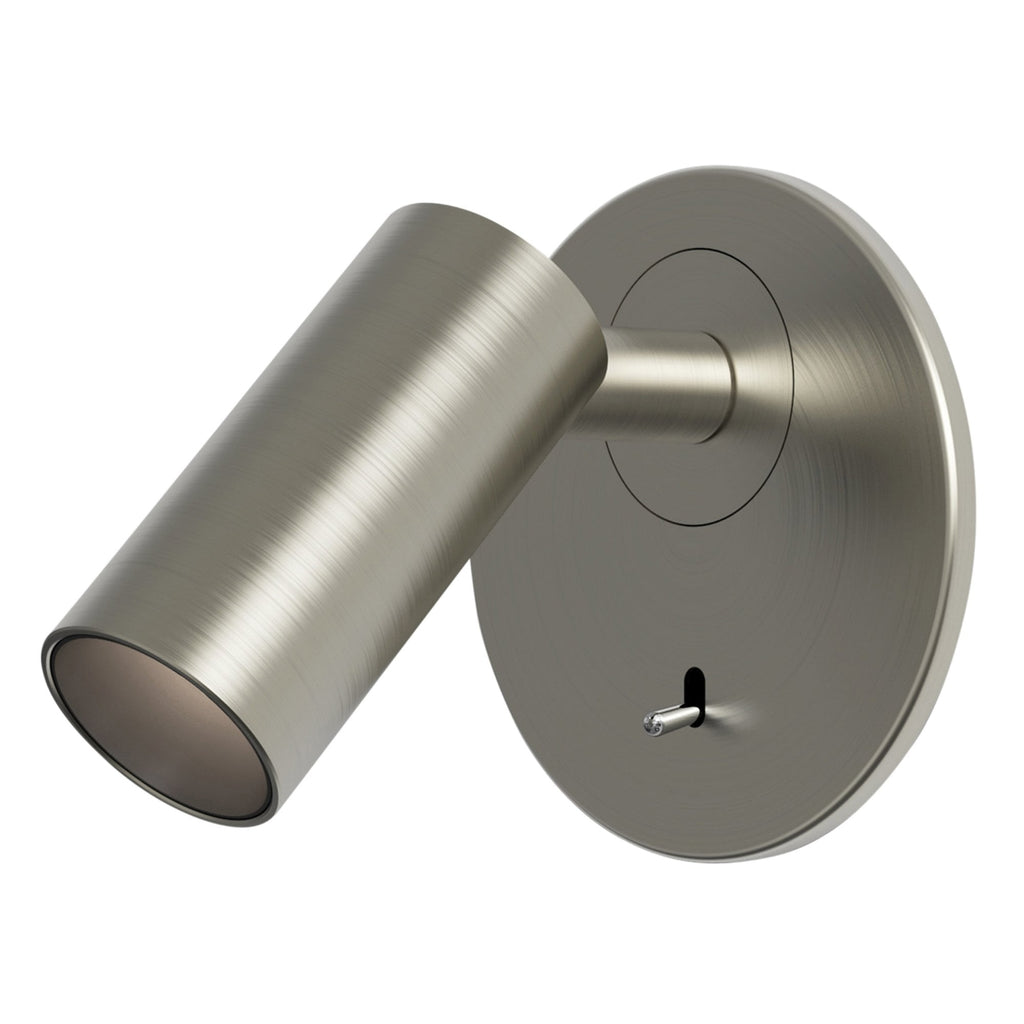 1407008 Micro Recess Switched LED Reading Light Matt Nickel