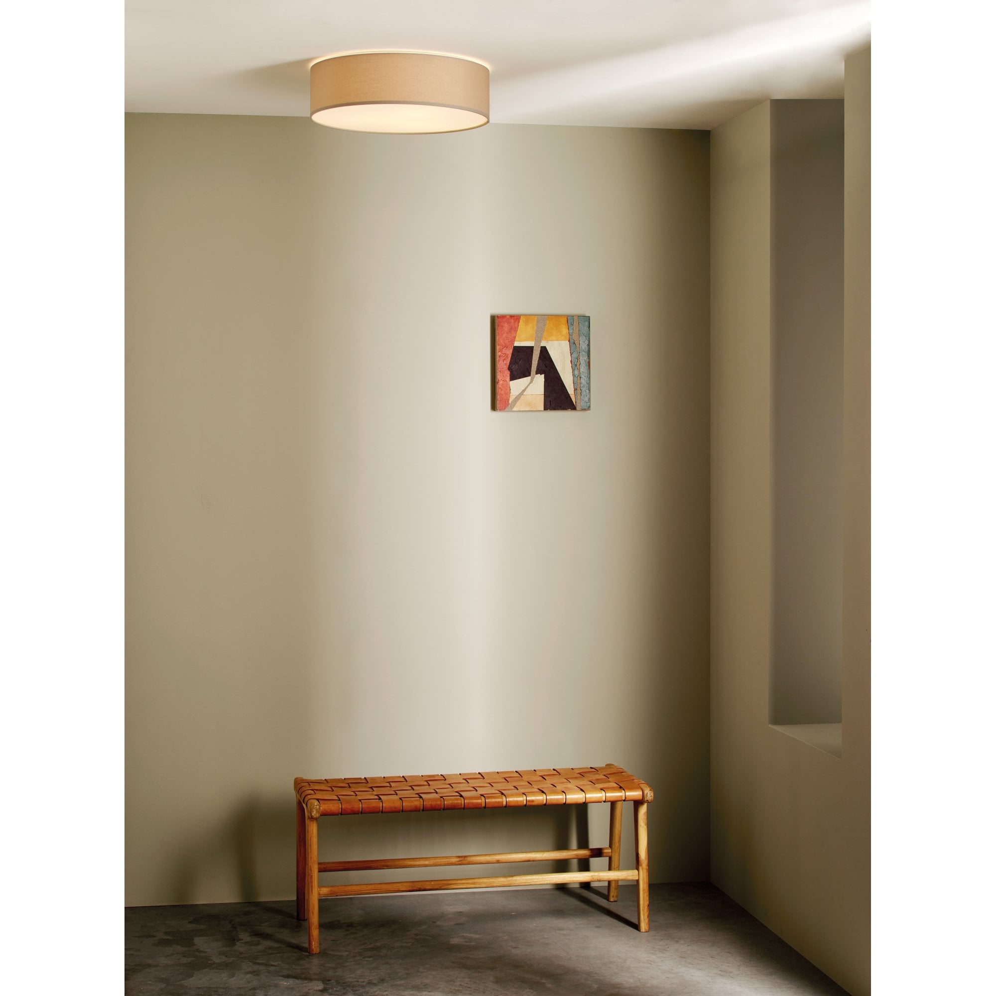 1421005 Cambria 480 3 Light Ceiling Light Putty Fabric