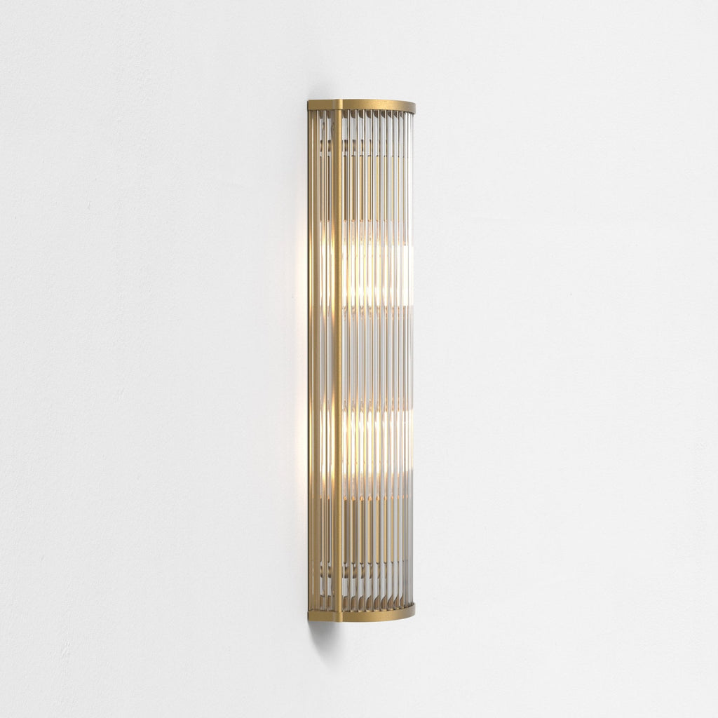 1427004 Avignon Round 525 2 Light Wall Light Antique Brass (S)