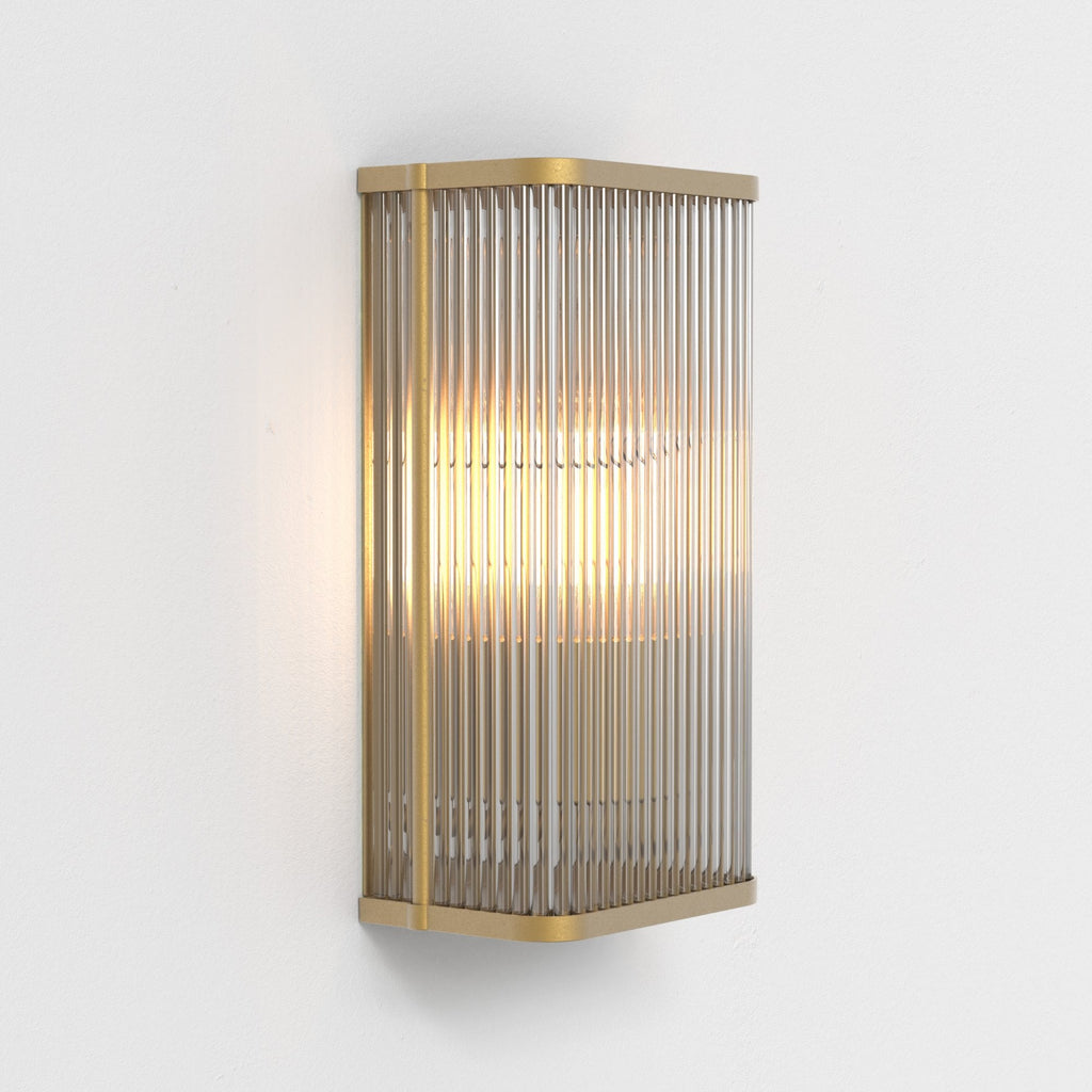 1427010 Avignon Square 300 Wall Light Antique Brass