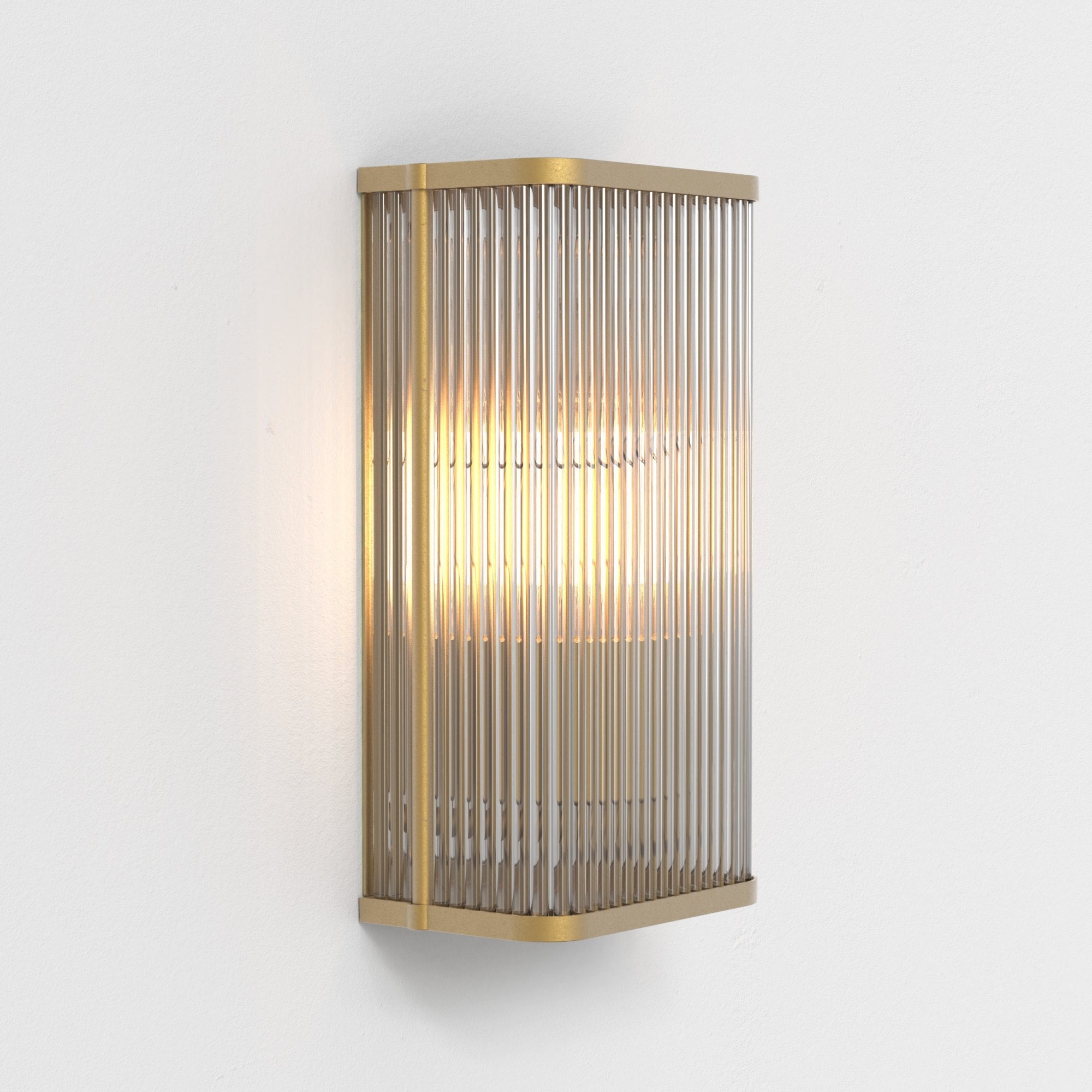 1427010 Avignon Square 300 Wall Light Antique Brass