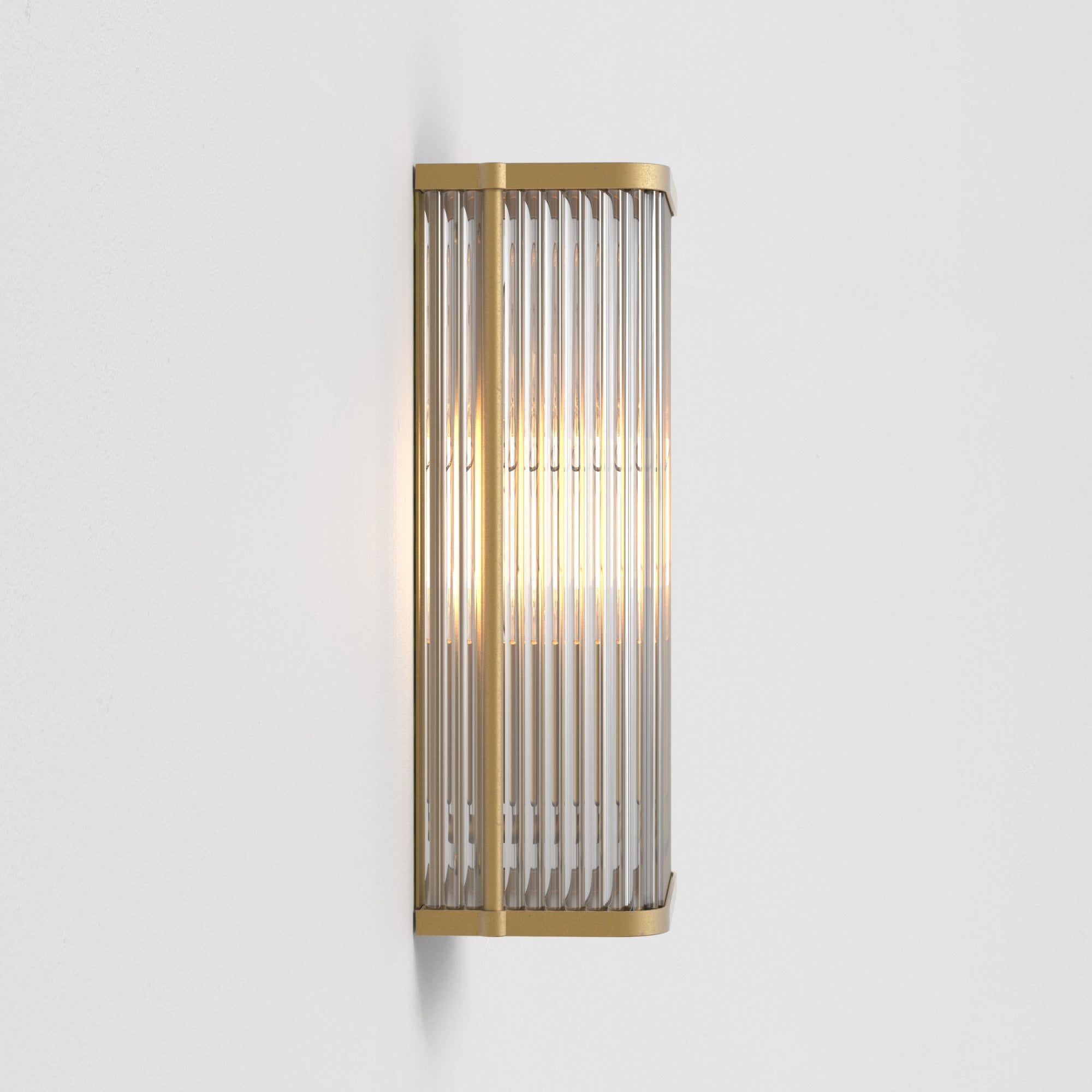 1427010 Avignon Square 300 Wall Light Antique Brass