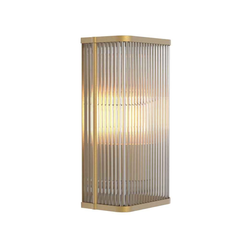 1427010 Avignon Square 300 Wall Light Antique Brass