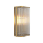 1427010 Avignon Square 300 Wall Light Antique Brass