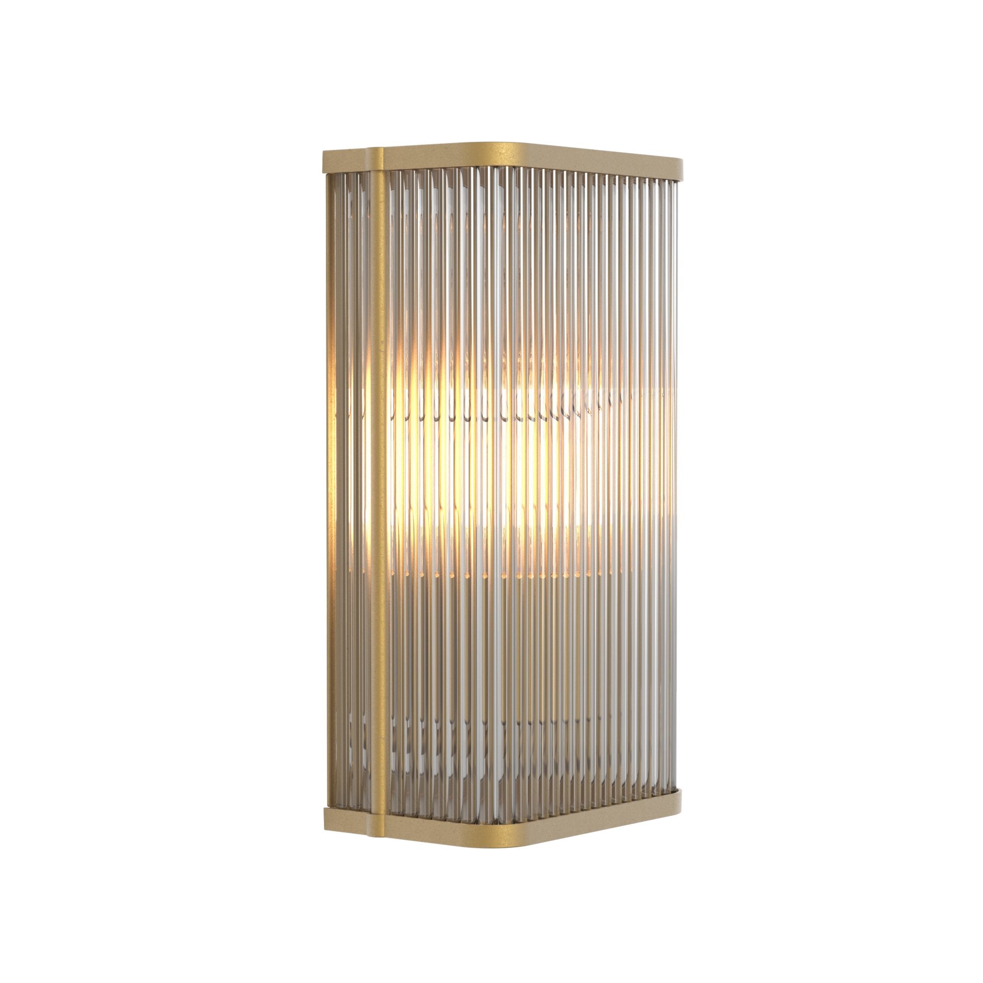 1427010 Avignon Square 300 Wall Light Antique Brass