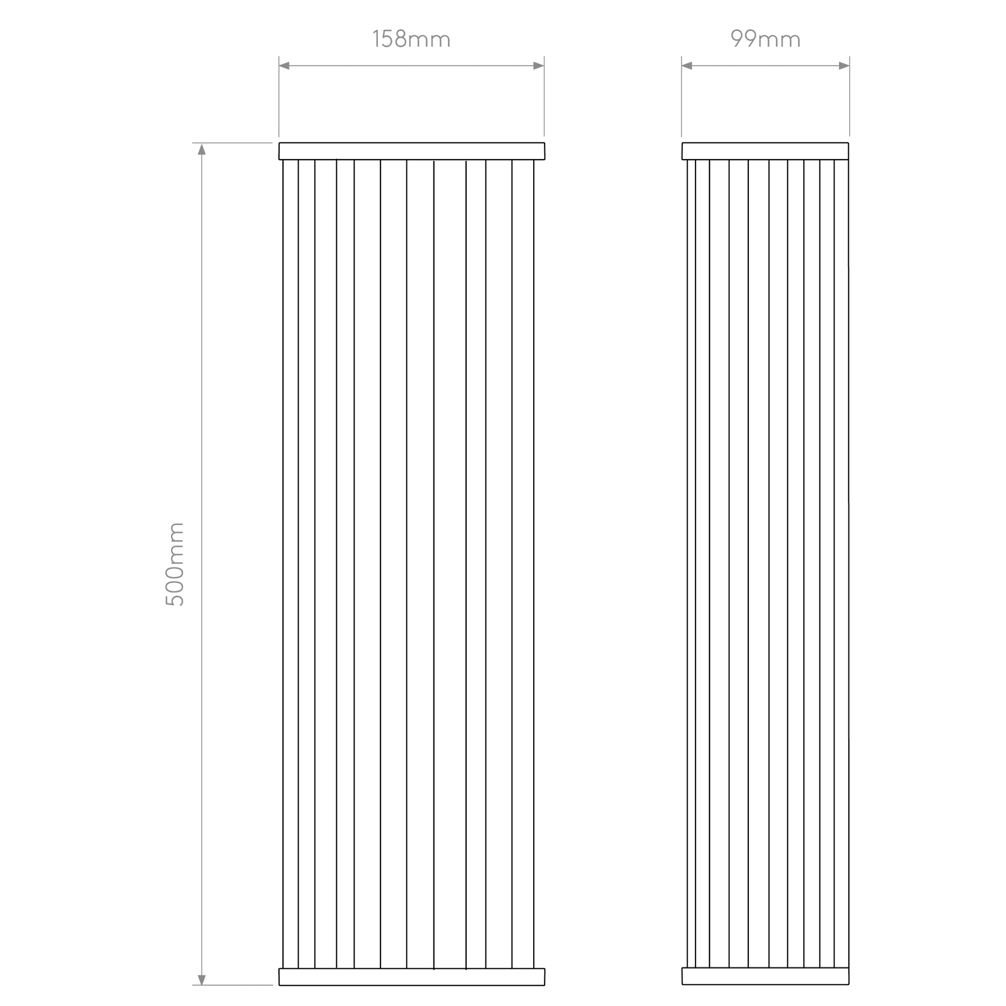 1427011 Avignon Square 500 2 Light Wall Light Bronze (S)