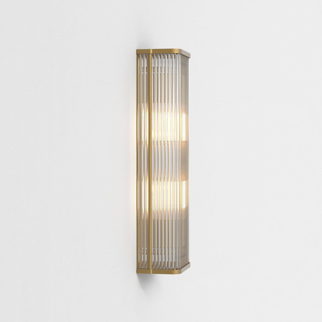 1427012 Avignon Square 500 2 Light Wall Light Antique Brass