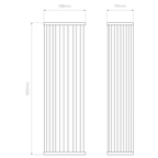 1427012 Avignon Square 500 2 Light Wall Light Antique Brass