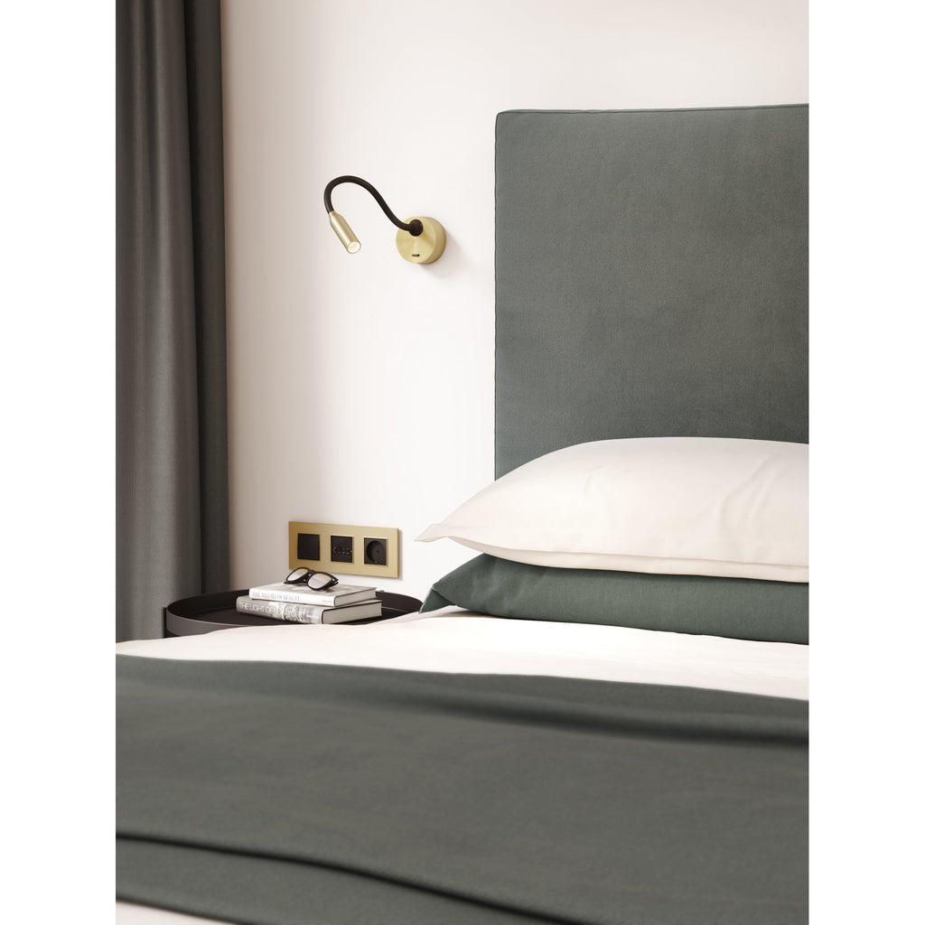 1435003 Lucca Surface LED Reading Light Matt Gold