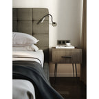 1435010 Lucca Recessed LED Reading Light Matt Nickel
