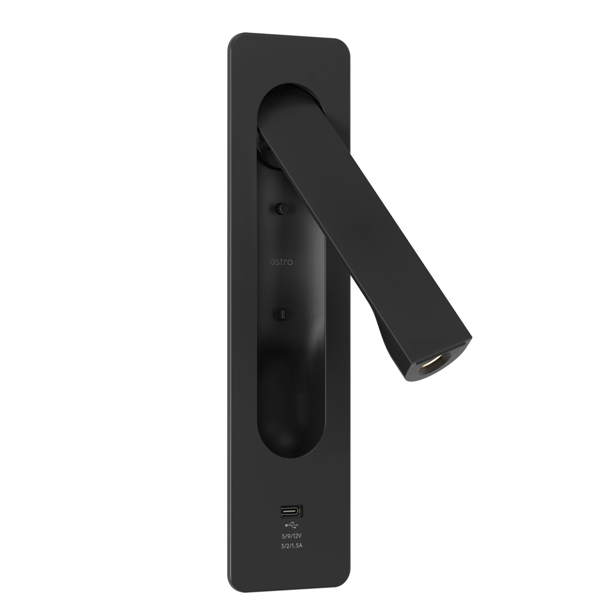 1437038 Keta USB C LED Reading Light Matt Black