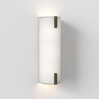 1469001 Elba 400 Wall 2 Light Wall Light White Fabric
