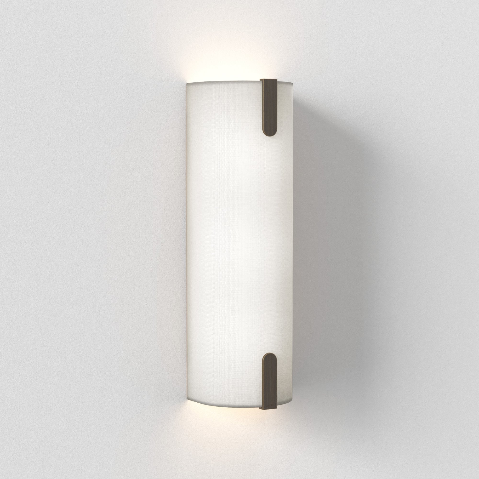 1469001 Elba 400 Wall 2 Light Wall Light White Fabric