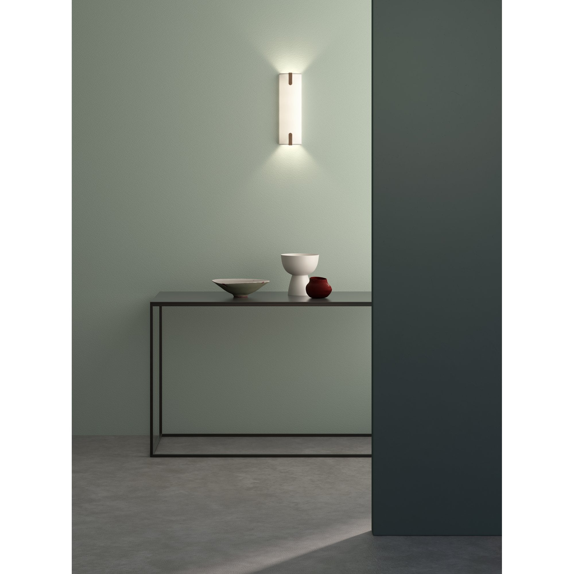 1469001 Elba 400 Wall 2 Light Wall Light White Fabric