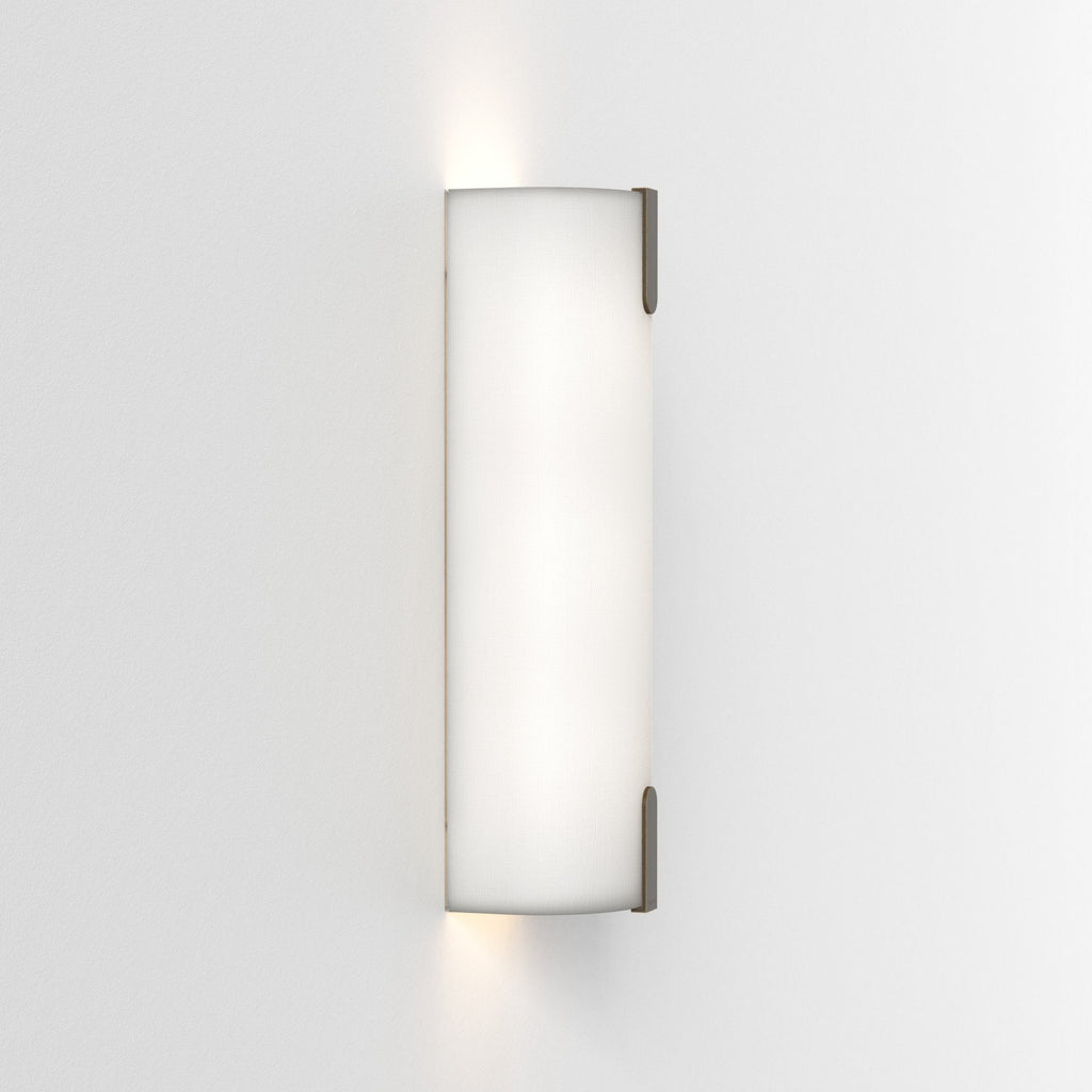 1469001 Elba 400 Wall 2 Light Wall Light White Fabric