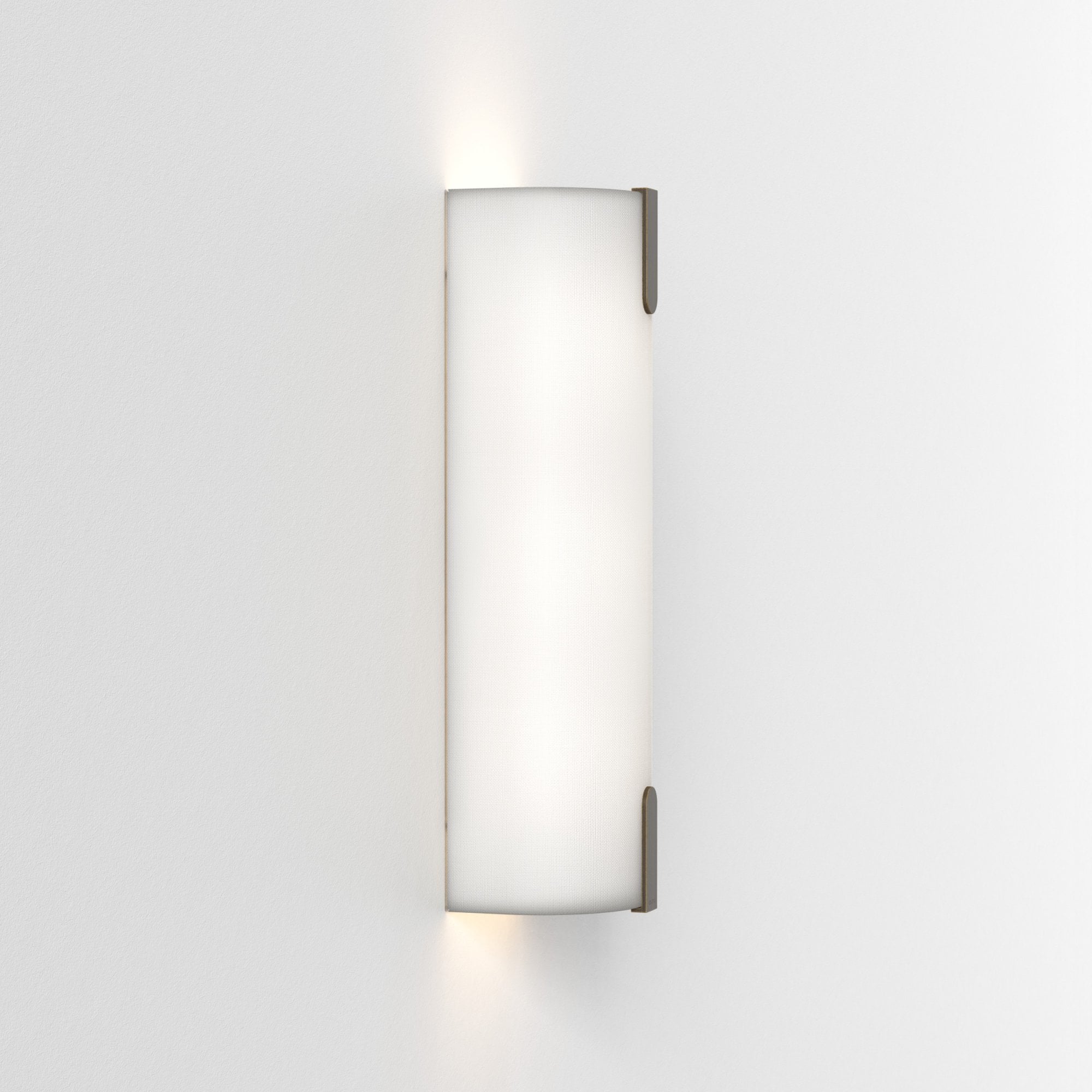 1469001 Elba 400 Wall 2 Light Wall Light White Fabric