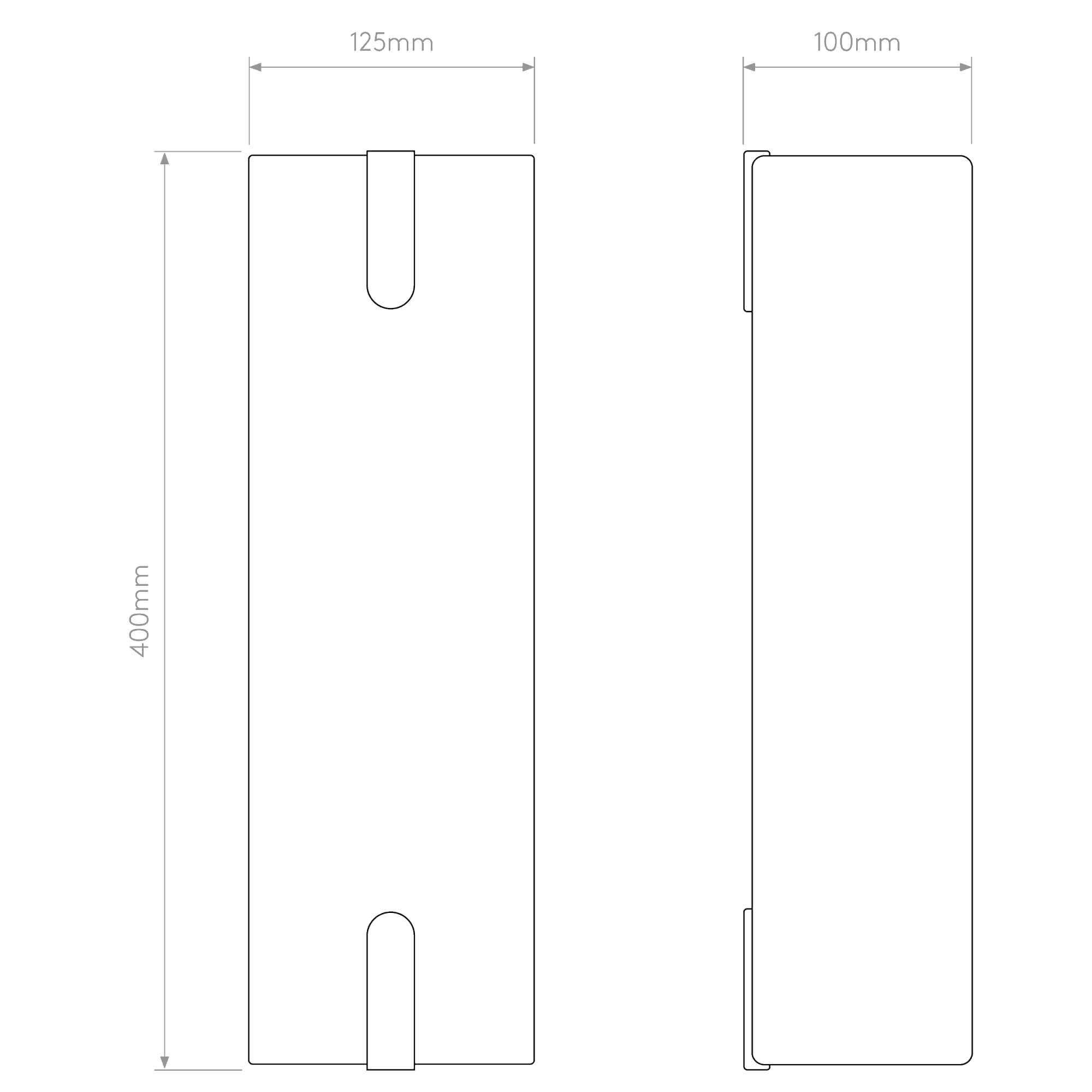 1469001 Elba 400 Wall 2 Light Wall Light White Fabric