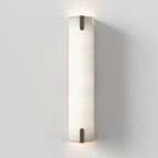 1469003 Elba 600 Wall 2 Light Wall Light White Fabric