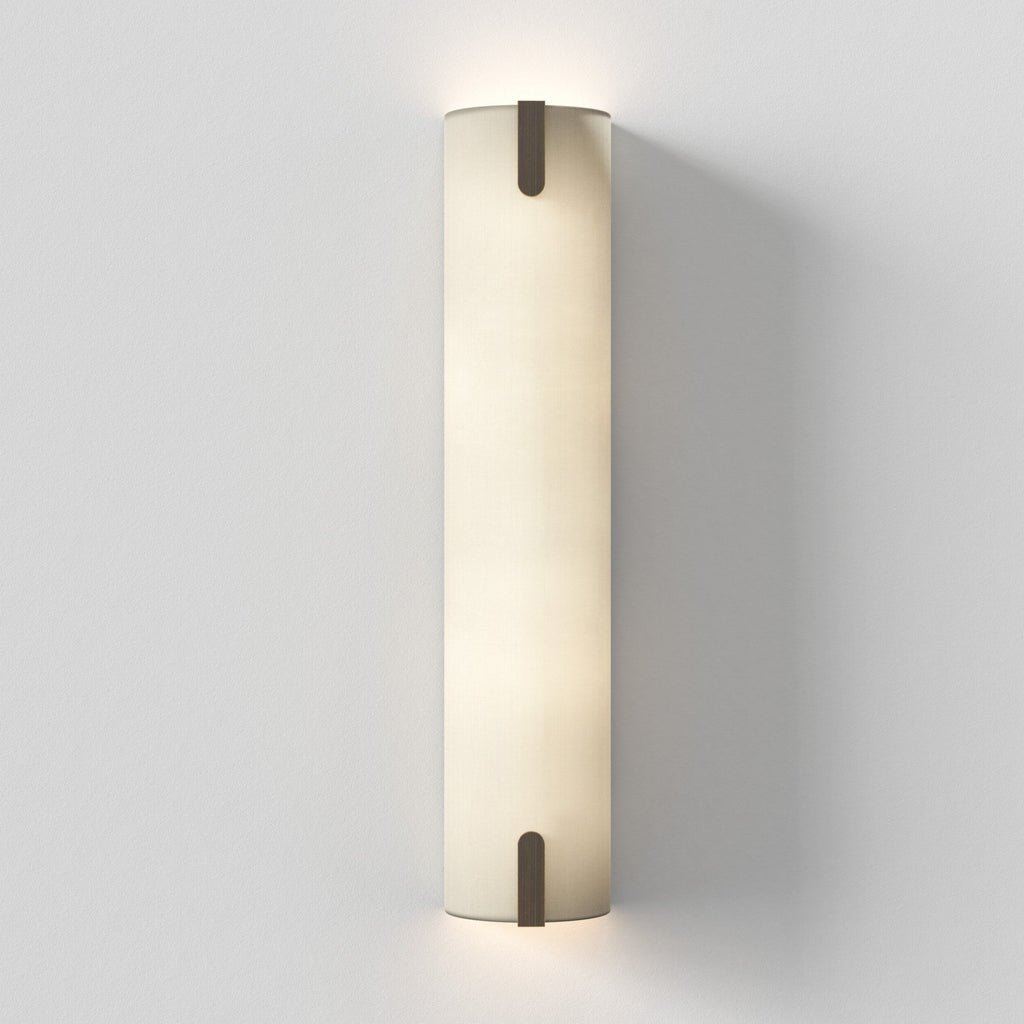 1469004 Elba 600 Wall 2 Light Wall Light Putty Fabric