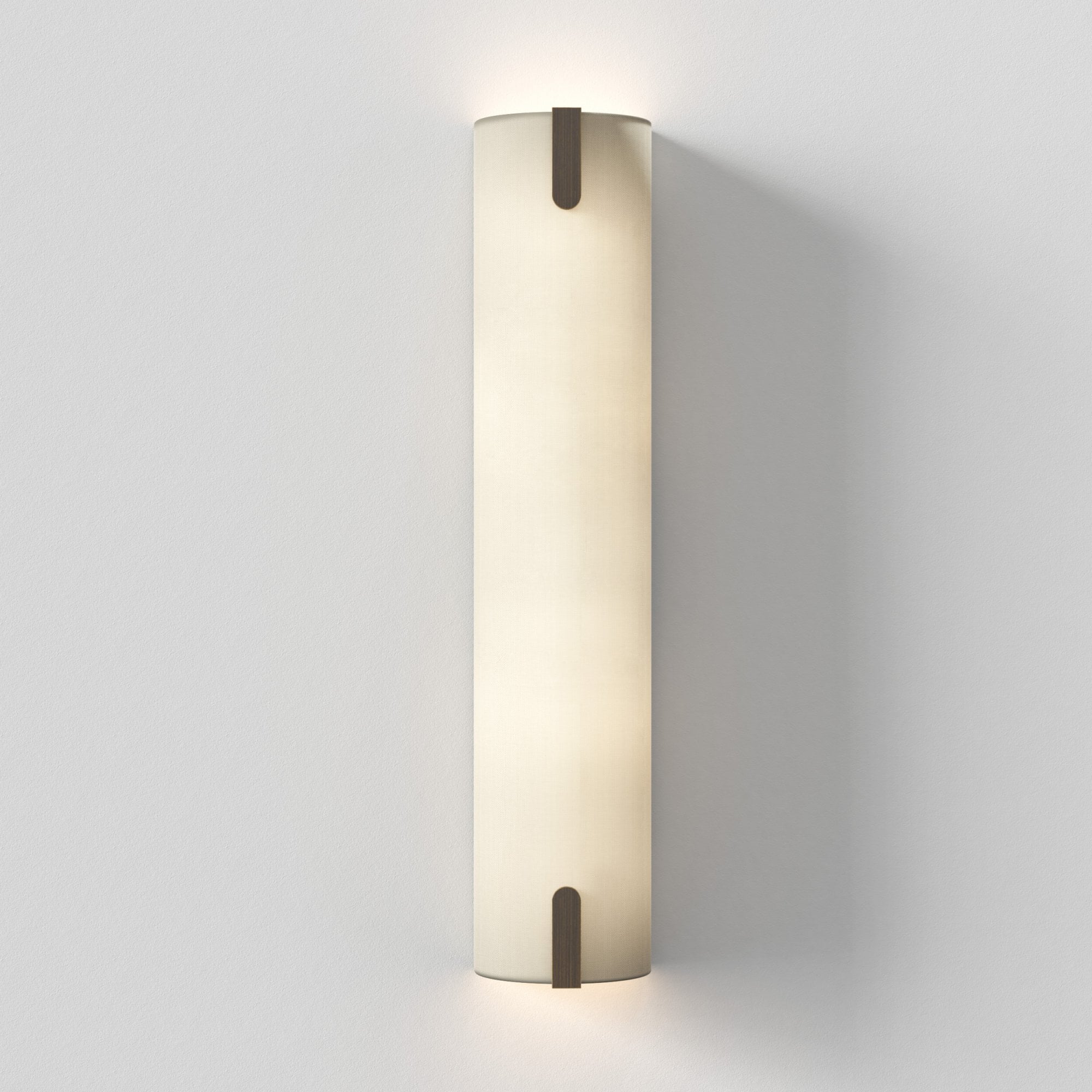 1469004 Elba 600 Wall 2 Light Wall Light Putty Fabric