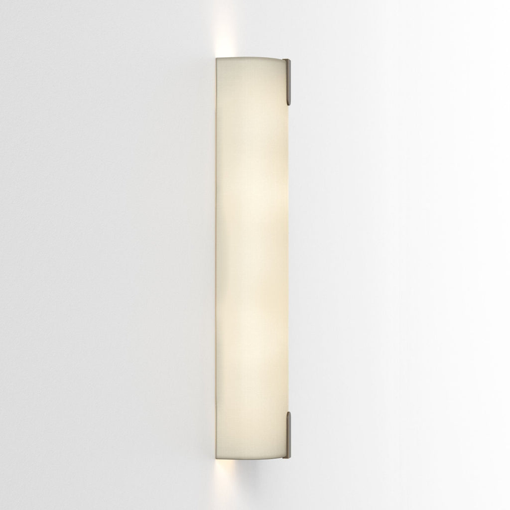 1469004 Elba 600 Wall 2 Light Wall Light Putty Fabric