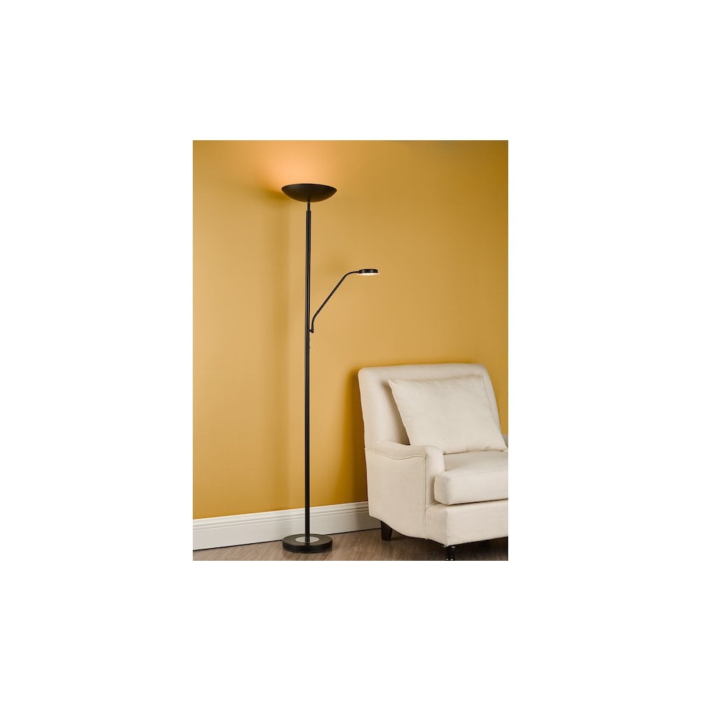 VIC4922 Victor Mother & Child Lamp Matt Black LED