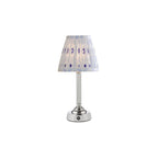 VIR4238-IKA2623 Virgil Rechargeable Table Lamp Polished Nickel With Blue Shade LED