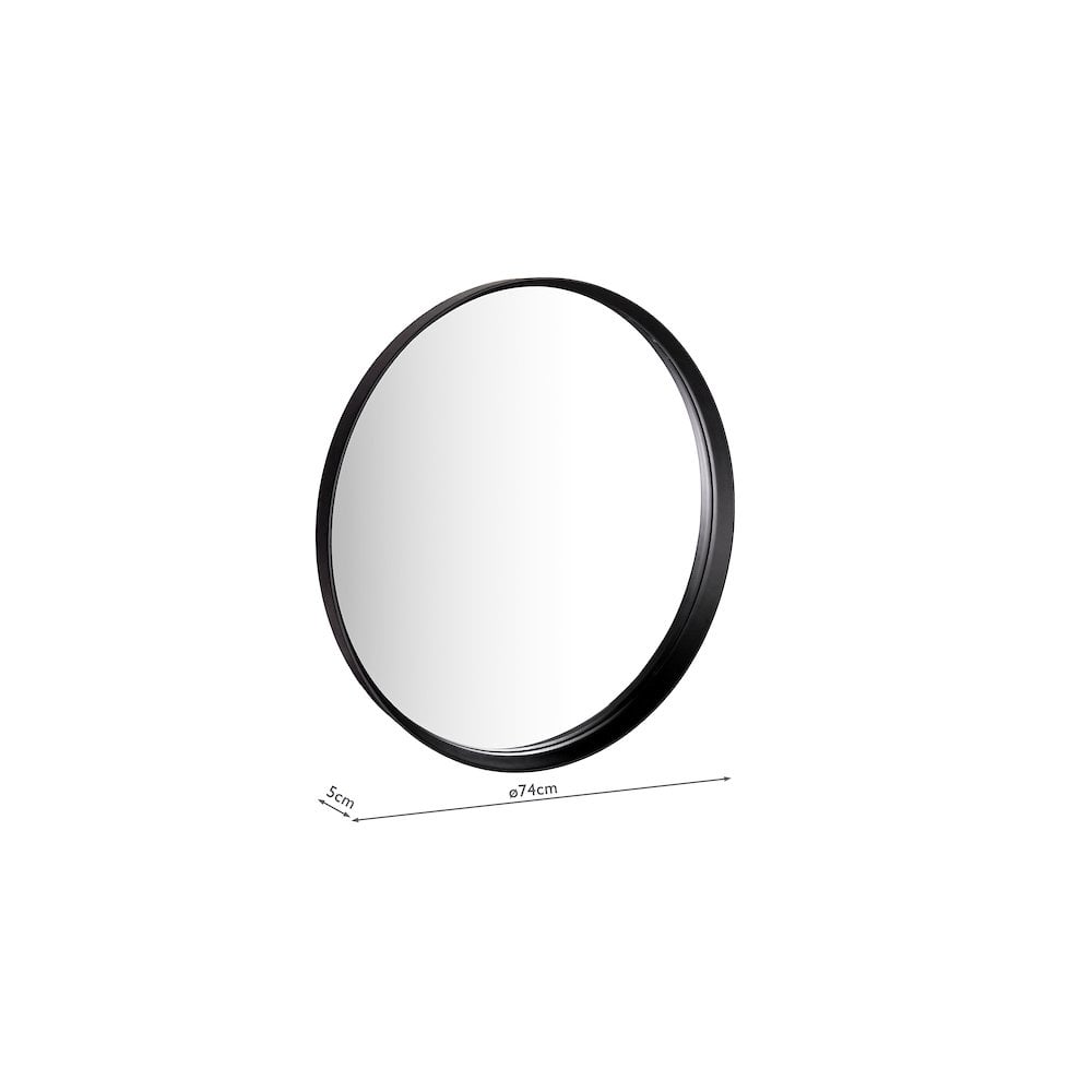 002ORA001 Orana Mirror Matt Black 74cm
