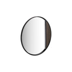 002RAS001 Rasmus Mirror Mocha Veneer and Matt Black 80cm
