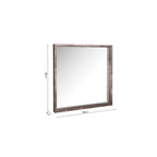 002ROC001 Rocco Mirror Distressed Concrete Effect Veneer 80 X 80cm