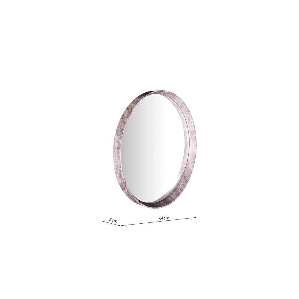 002SEY002 Seyah Mirror Brown Stone Veneer 54cm