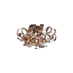 SWA0422-06 Swash 4 Light Flush Black With Copper Ribbons