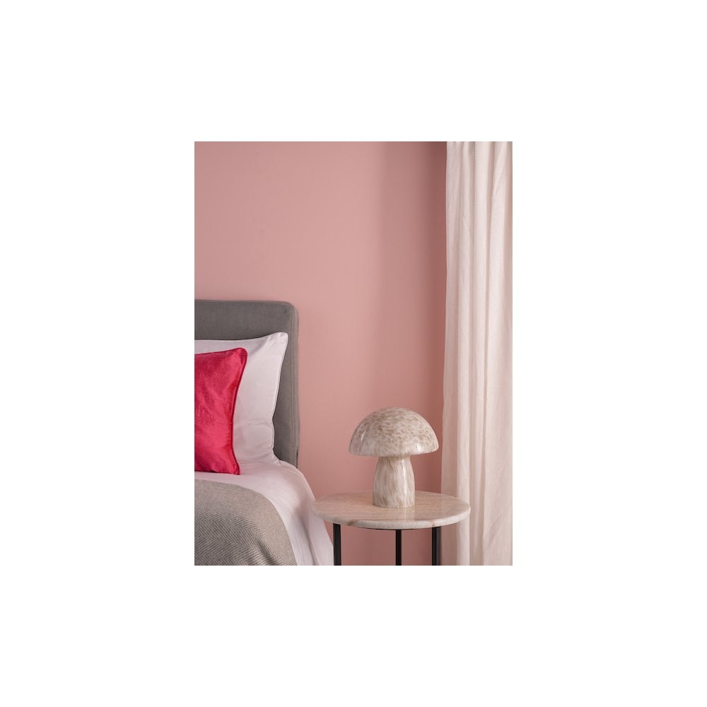 ADD422 Addie Table Lamp White Art Glass