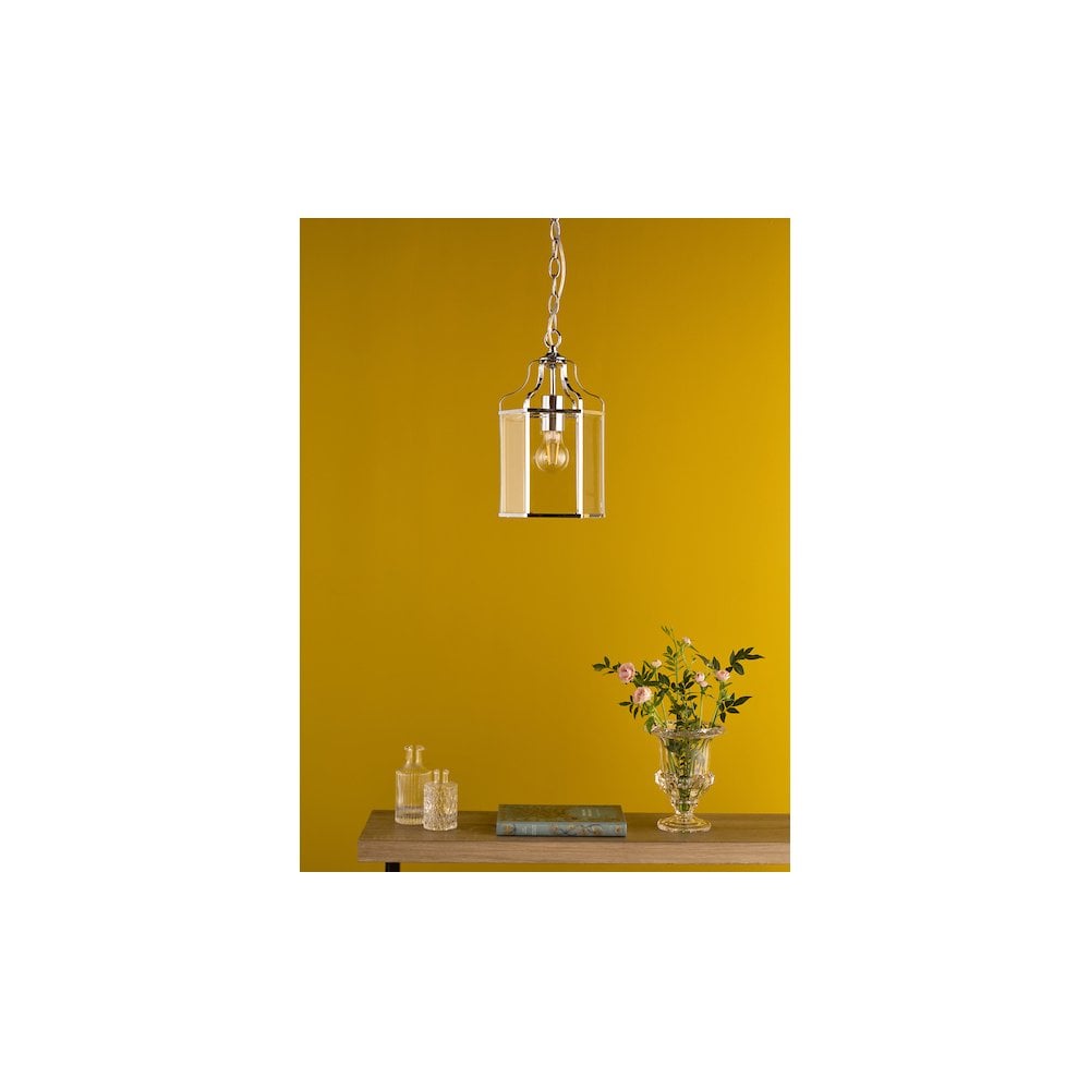 ALE8650 Aled Pendant Polished Chrome and Glass