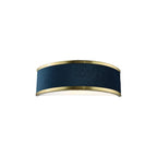ALV0723 Alvaro Wall Light Brushed Brass With Blue Shade