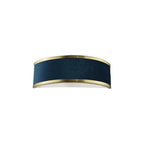 ALV0723 Alvaro Wall Light Brushed Brass With Blue Shade