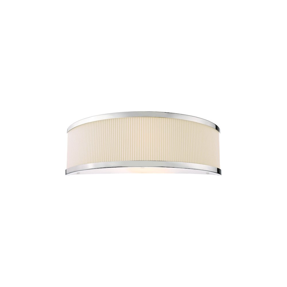 ALV0733 Alvaro Wall Light Polished Chrome With Ivory Shade