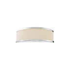 ALV0733 Alvaro Wall Light Polished Chrome With Ivory Shade