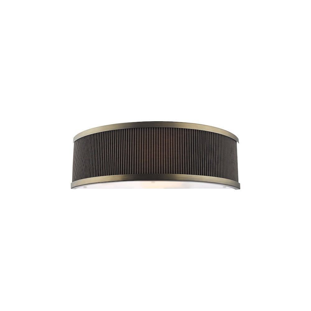 ALV0739 Alvaro Wall Light Antique Bronze With Brown Shade (S)