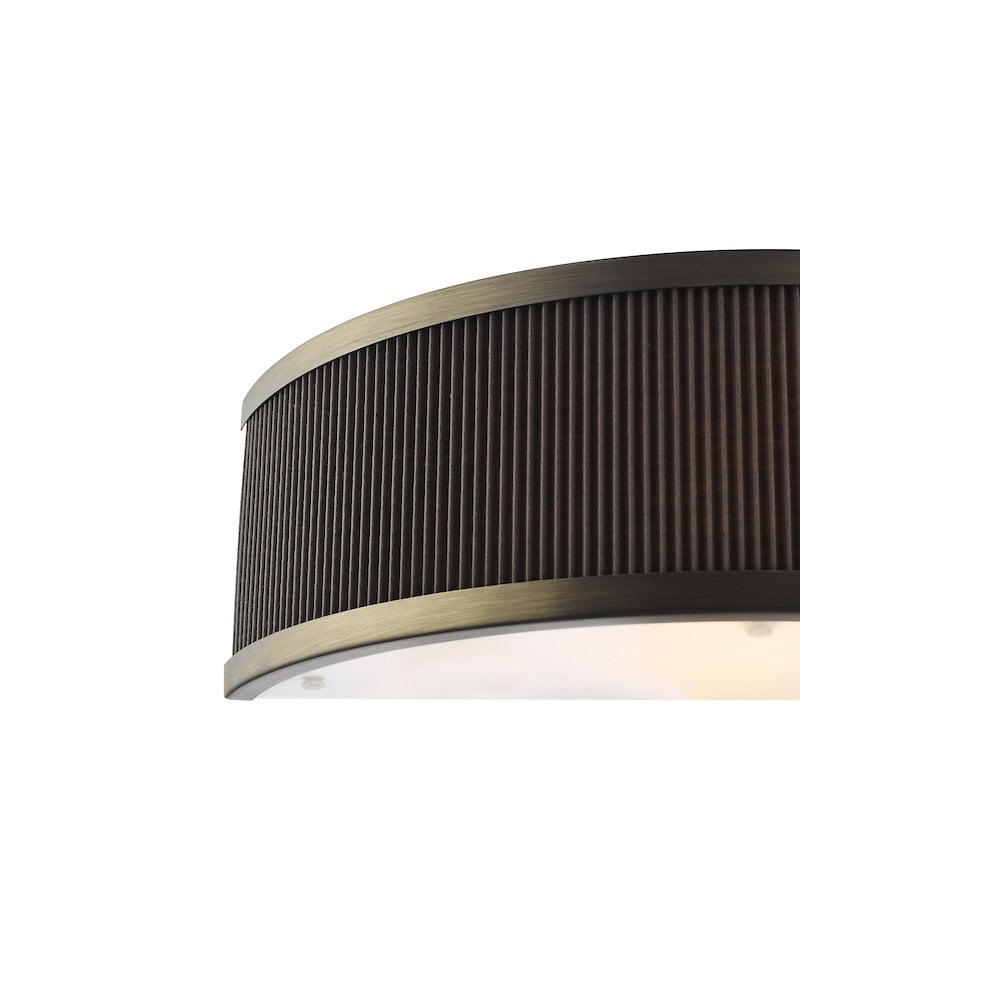 ALV0739 Alvaro Wall Light Antique Bronze With Brown Shade (S)