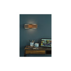 ALV0739 Alvaro Wall Light Antique Bronze With Brown Shade (S)