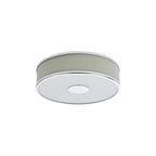 ALV5233 Alvaro 3 Light Flush Polished Chrome With Ivory shade